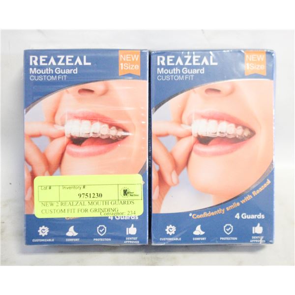 NEW 2 REALZAL MOUTH GUARDS CUSTOM FIT FOR GRINDING