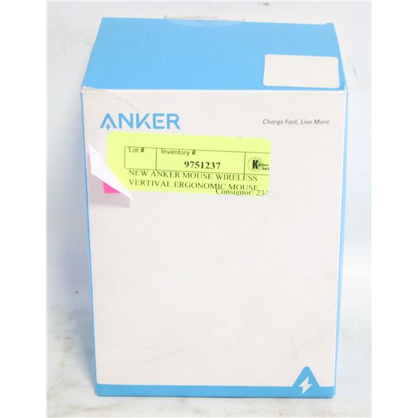 NEW ANKER MOUSE WIRELESS VERTIVAL ERGONOMIC MOUSE