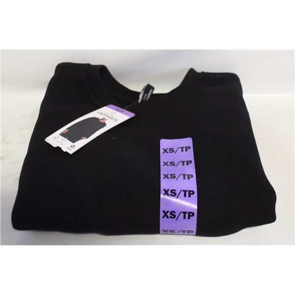 NEW LAZY PANTS WOMENS X-SMALL SUEDED SWEATSHIRT