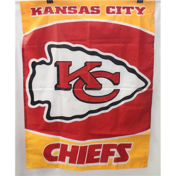 KANSAS CITY CHIEFS FLAG, 37" X 28" WINCRAFT SPOR