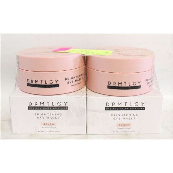 NEW 2 SEALED DRMTOGY BRIGHTING EYE MASKS FOR DRY