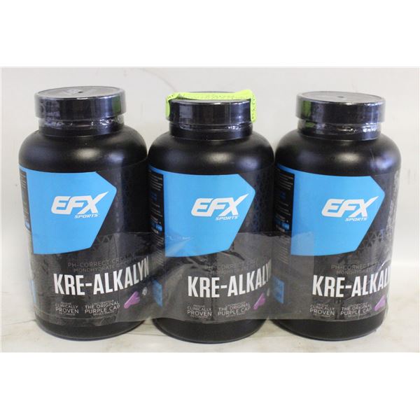 NEW 3 SEALED EFX SPORTS KRE-ALKELYN EFX CLINICALLY