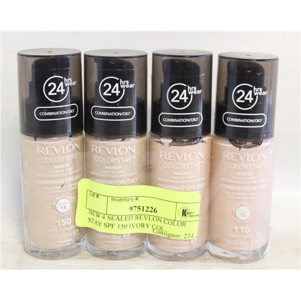 NEW 4 SEALED REVLON COLOR STAY SPF 150 IVORY COL.