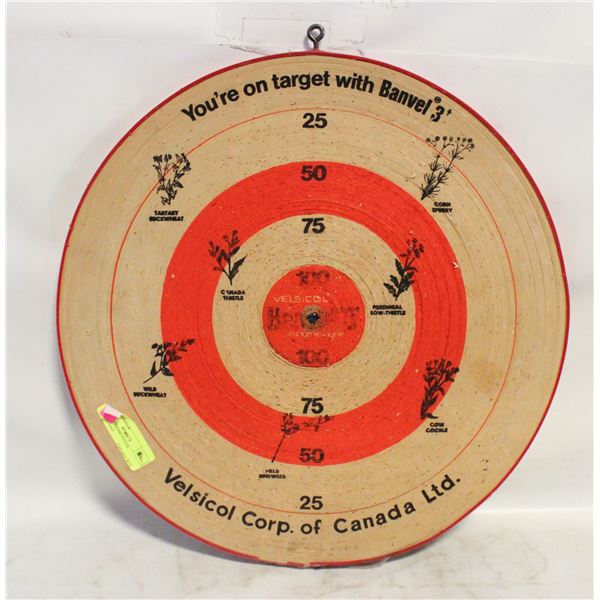 VINTAGE PROMOTIONAL DARTBOARD