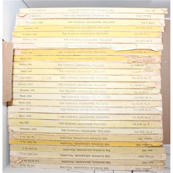 26 NATIONAL GEOGRAPHIC 1921-1938