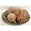 Image 1 : WOOD DECOREATIVE BALL SET