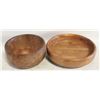 Image 1 : VINTAGE SOLID WOODEN BOWLS STAVED