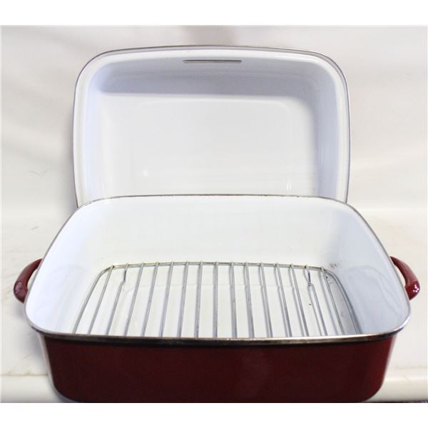 XL RED KITCHEN AID ROASTER