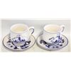 Image 1 : 4 PIECES DELFTS BLUE HANDPAINTED HOLLAND