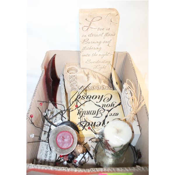 BOX HOME DECOR ITEMS INSPIRATIONAL TILES