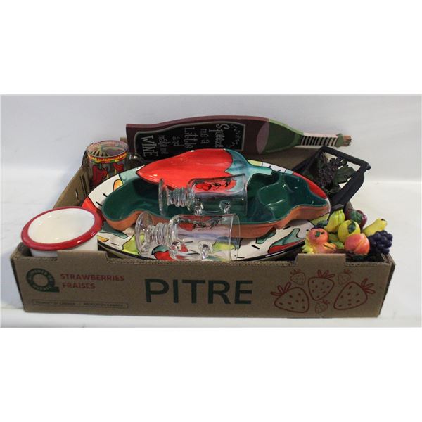 WINE/CHILI THEME APPY ITEMS+SPREADER SET TOOLS