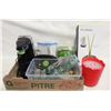 Image 1 : FLAT OF FOOD SAVER + SPICE JARS
