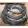 Image 1 : BOX OF COAX CABLE AND WIRES