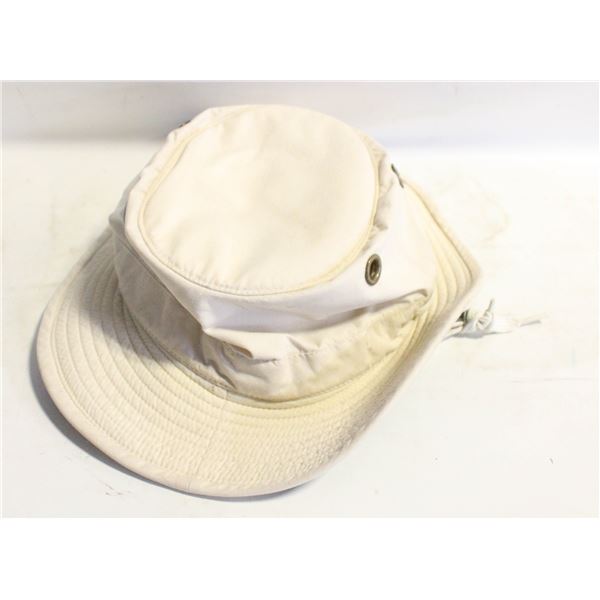 TILLEY HAT, SIZE 7 5/8, CREAM-COLOR