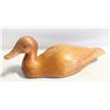 Image 1 : VINTAGE HAND CARVED WOODEN DUCK