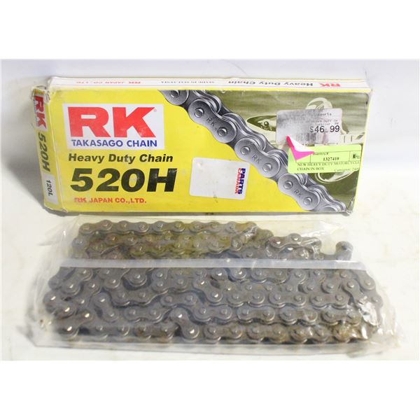 NEW HEAVY DUTY MOTORCYCLE CHAIN IN BOX