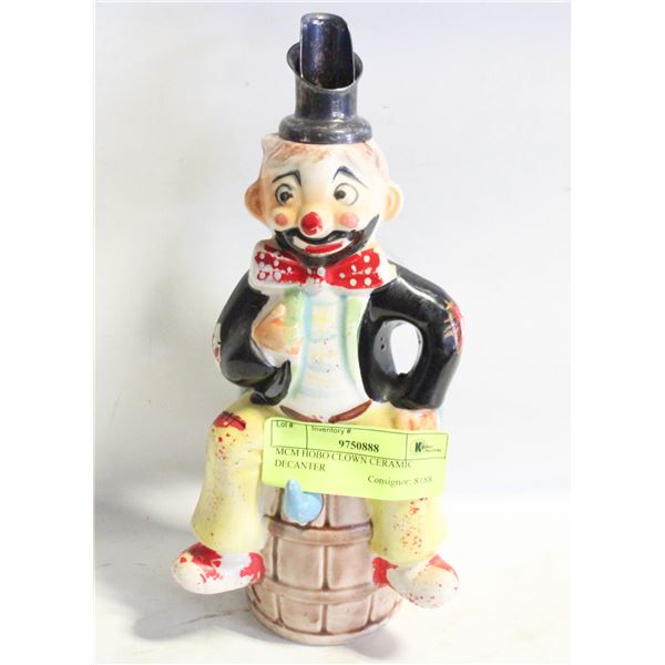 MCM HOBO CLOWN CERAMIC DECANTER