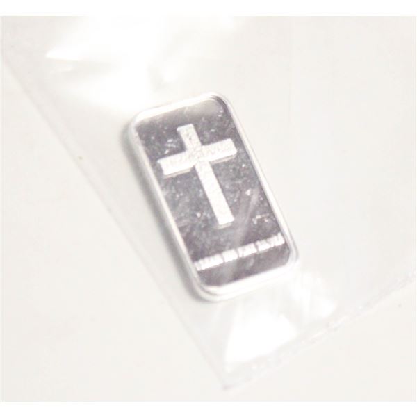 1 GRAM SILVER CROSS BAR