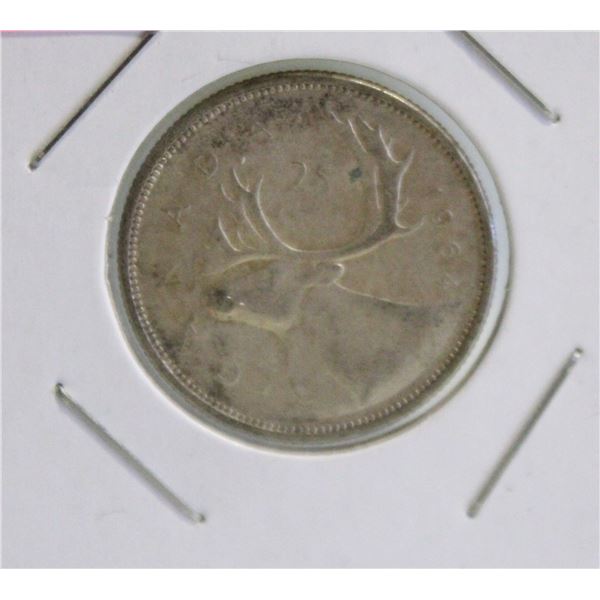 1964 CANADA SILVER 25 CENT COIN