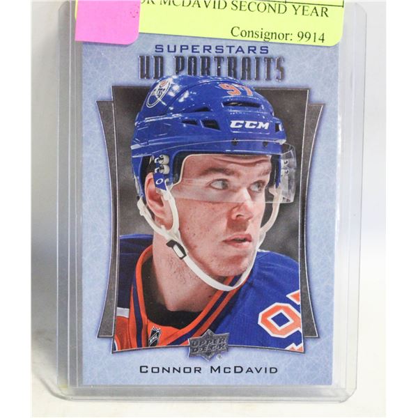 CONNOR MCDAVID SECOND YEAR CARD