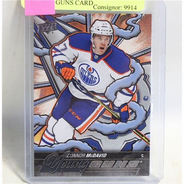 CONNOR MCDAVID RENEWED YOUNG GUNS CARD