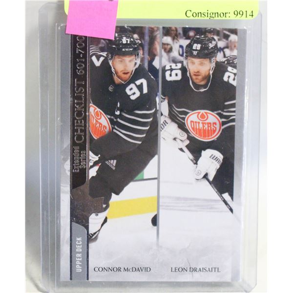 CONNOR MCDAVID LEON DRAISAITL CARD