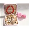 Image 1 : TRAVELING JEWELRY BOX FULL OF JEWELRY