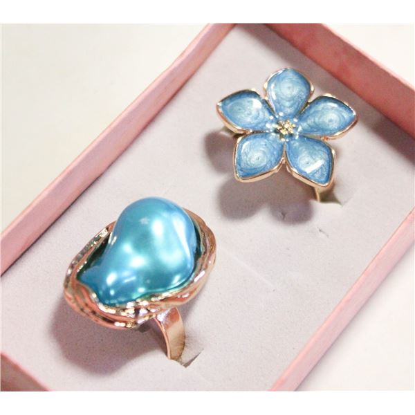 NEW 2PCS/SET RING SET SZ8