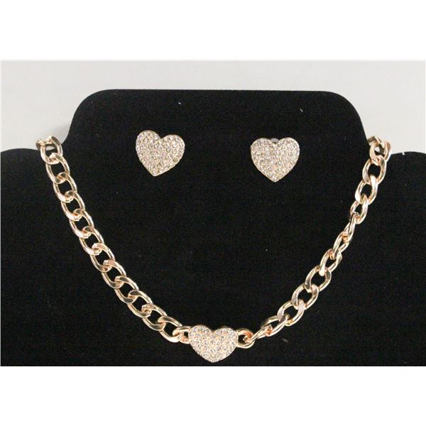 NEW JEWELRY DISPLAY W/ NECKLACE AND EARRING