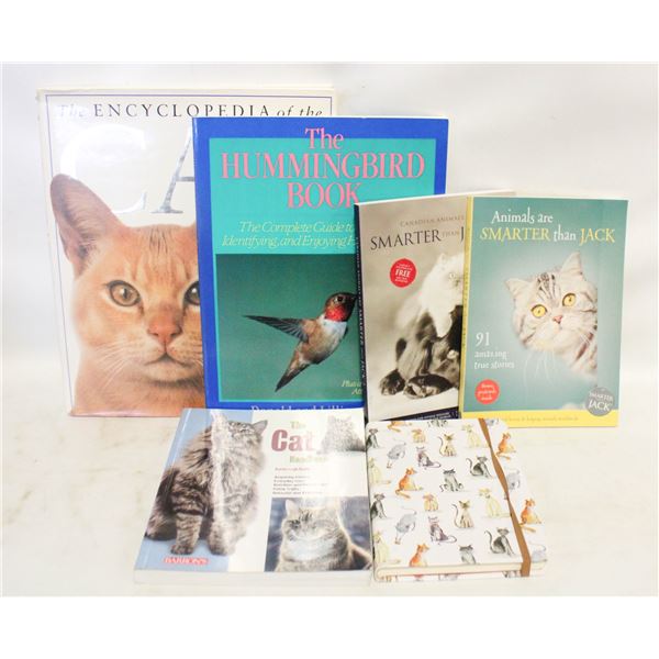 6 CAT BOOKS INCLUDES NEW CAT JOURNAL