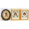 Image 1 : 3 PETIT POINT PICTURES VINTAGE