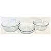 Image 1 : 3 VINTAGE PYREX FLAMEWARE BOWLS