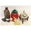 Image 1 : 8)  LOT OF 4 VINTAGE AVON DECANTERS