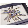 Image 1 : NEW SPIDER BROOCH BLUE OMBRE PAINT