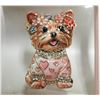 Image 1 : NEW YORKIE BROOCH 3D & RHINESTONES