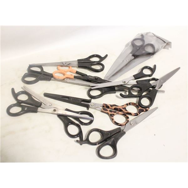 11 PAIRS OF HAIRDRESSING SCISSORS