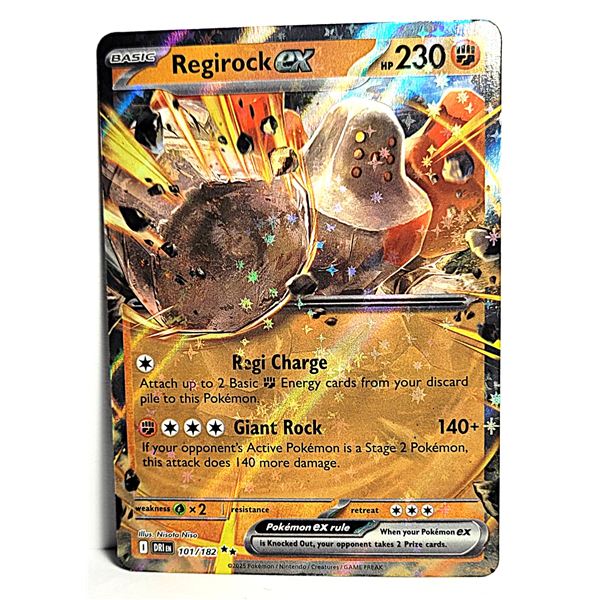 12) REGIROCK EX 101/182 HOLO DOUBLE