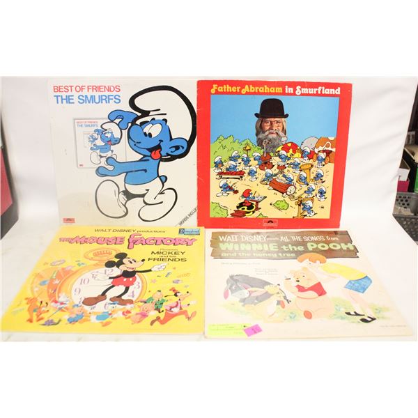 LOT OF 4 CHILDREN’S RECORDS INC