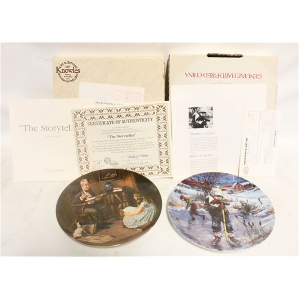 TWO NORMAN ROCKWELL PLATES
