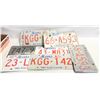Image 1 : 8 ALBERTA LICENSE PLATES