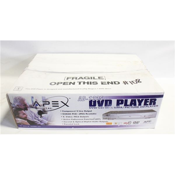 APEX DIGITAL DVD, CD, MP3 & PICTURE PLAYER