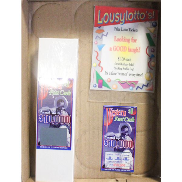 100 FAKE LOTTERY TICKETS - EACH ONE A WINNER