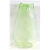 Image 1 : VINTAGE LIME GREEN HANDBLOWN ART GLASS