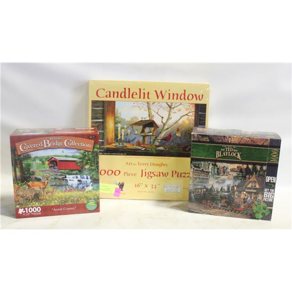2-NEW 1000PC PUZZLES
