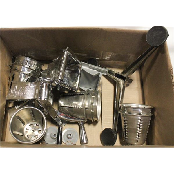 2-SALADMASTER GRATERS 1 COMPLETE,