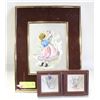Image 1 : ESTATE FRAMED WALL HANGINGS 2 MATCHING FRAMES