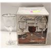 Image 1 : SET OF 4 REGENT PLATINUM CRYSTAL GOBLETS