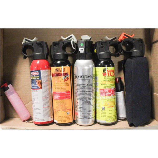 FLAT OF 7 BEAR SPRAY CANS