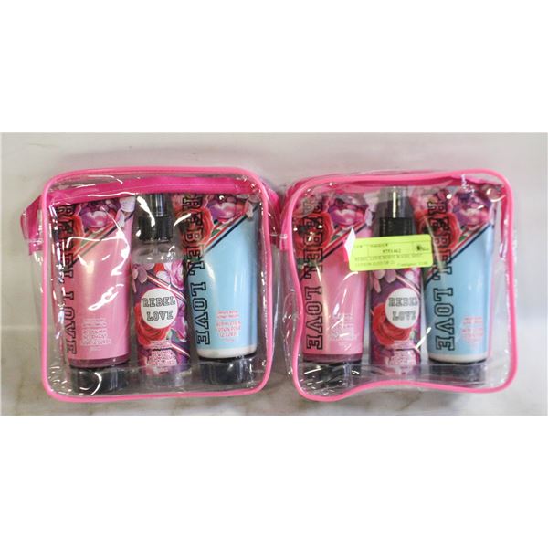 REBEL LOVE BODY WASH, MIST, LOTION (LOT OF 2)