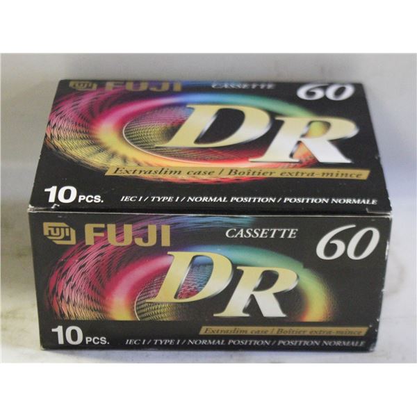 10 NEW SEALED BLANK CASSETTE TAPES